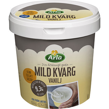 Kvarg Mild Vanilj Laktosfri Arla Yalla 1000g Nätmat