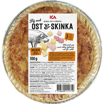 Klassisk Paj Med Ost Skinka Ica G N Tmat