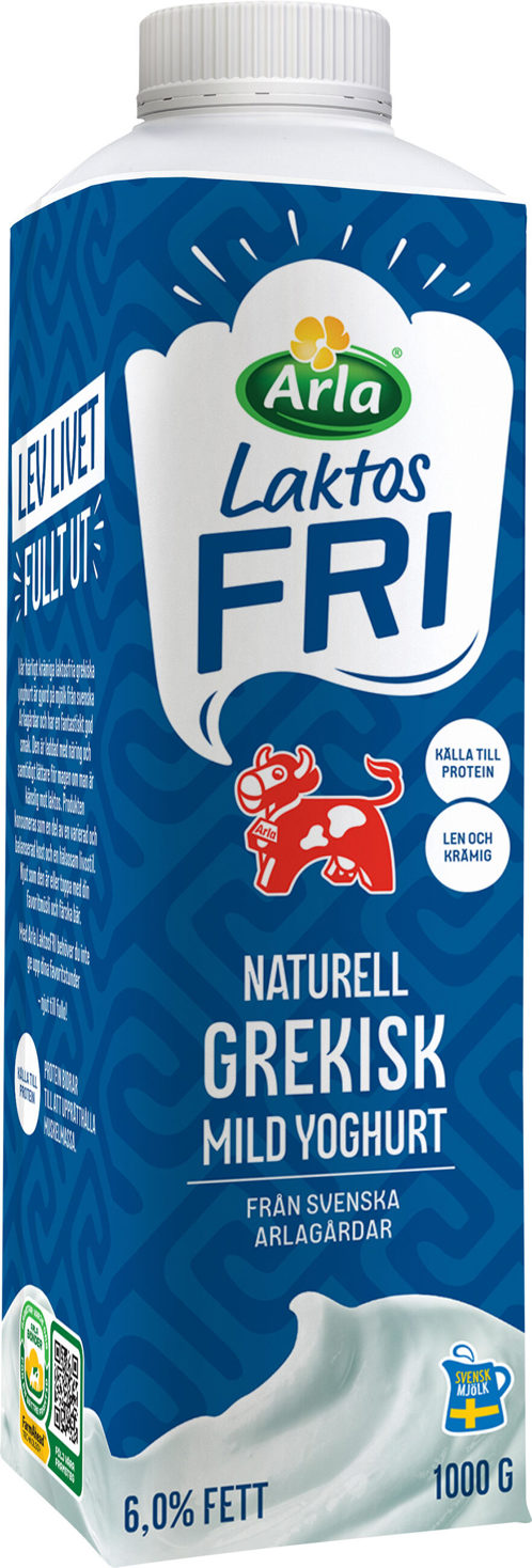 Grekisk Yoghurt Naturell Laktosfri 1000g Arla