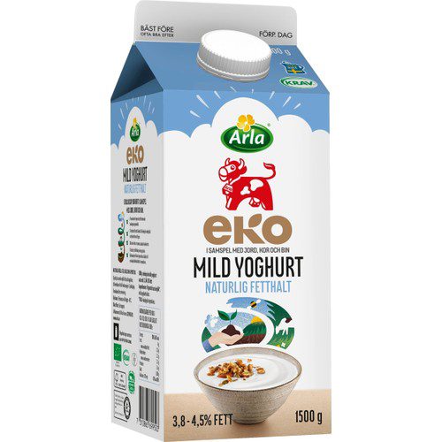 Yoghurt Mild Naturell Ekologisk 1,5l Arla 