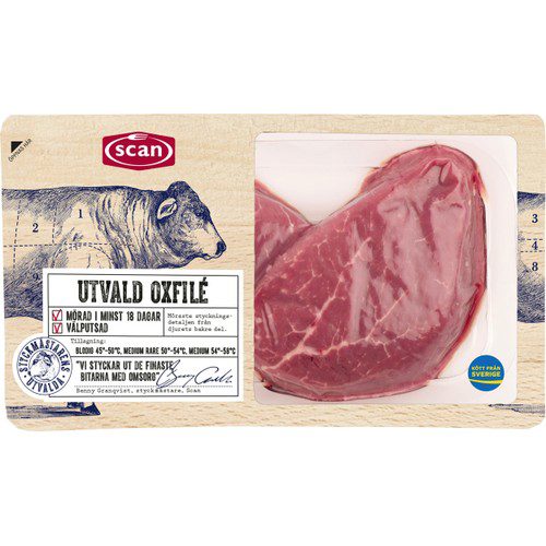 Oxfilé Utvald ca 300g Scan