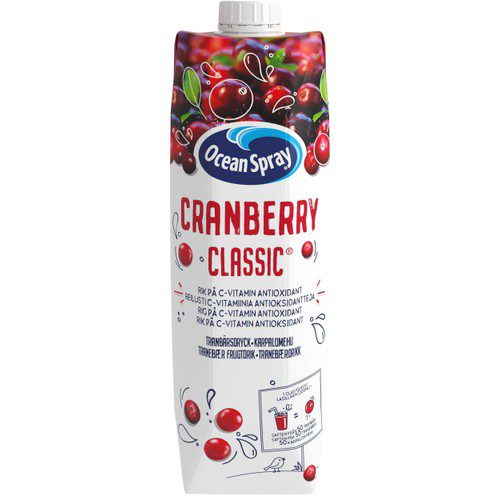 Tranbärsdryck Classic 1l Ocean Spray