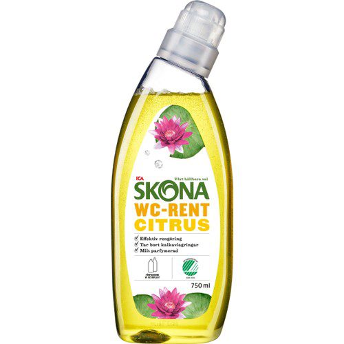 Rengöringsmedel Bad WC-rent Citrus 750ml Miljömärkt ICA Skona