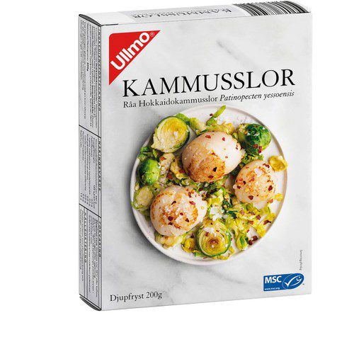 Pilgrimsmusslor 200g Fryst Cashelmara