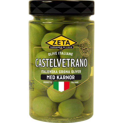 Oliver Castelvetrano med kärnor 170g Zeta