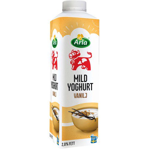 Mild yoghurt Vanilj 2% 1000g Arla