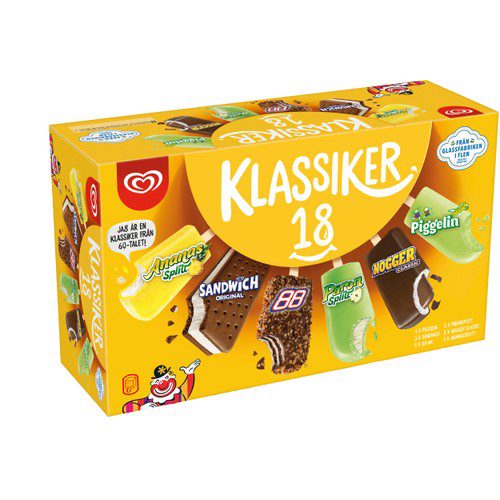 Glasspinnar Klassiklåda 18-p GB Glace