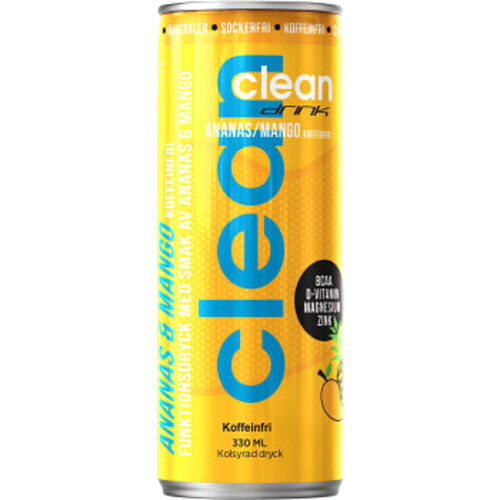 Clean Drink Ananas/mango Energidryck Burk