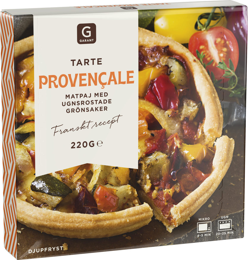 Provençale Grönsaker Paj Fryst
