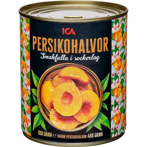 Persikohalvor 480g ICA 