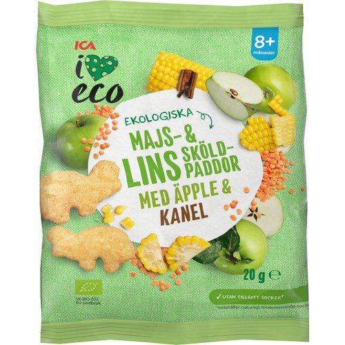 Snacks Barn Majs & linssköldpaddor 20g ICA I love eco