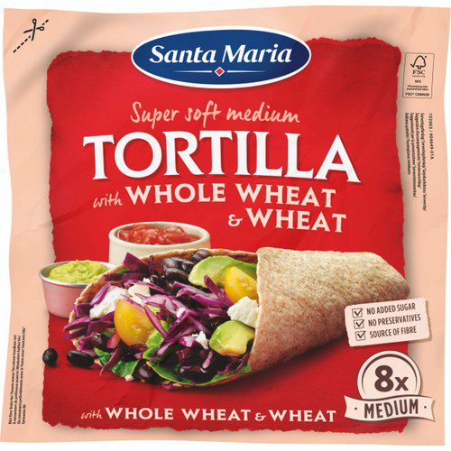 Tortilla Whole Wheat Medium