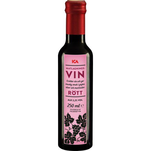 Matlagningsvin Rött 250ml ICA