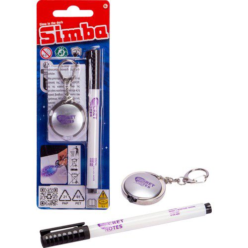 Penna Osynligt Bläck & UV-lampa Simba