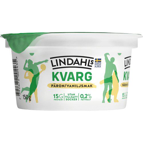 Kvarg Päron/Vanilj 0,2% 150g Lindahls