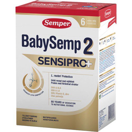 Tillskottsnäring BabySemp 2 SensiPro 6M 700g Semper