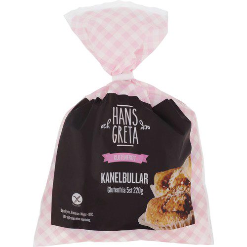 Kanelbullar Glutenfri Fryst 5-p 220g Hans & Greta
