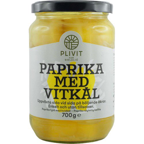 Paprika Fylld med Vitkål 650g Plivit Trade