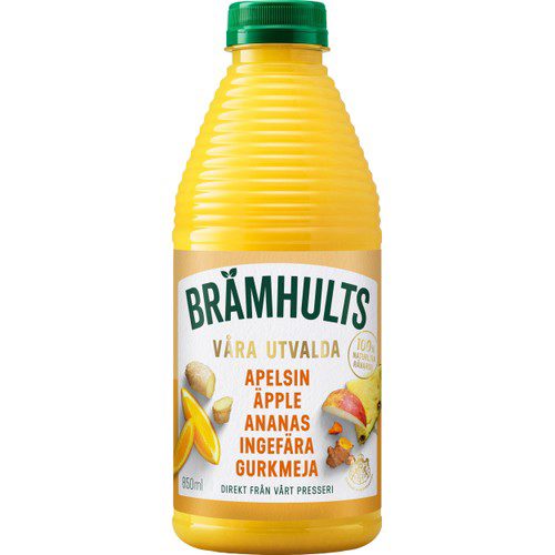 Juice Apelsin Ananas Ingefära Gurkmeja 850ml Brämhults
