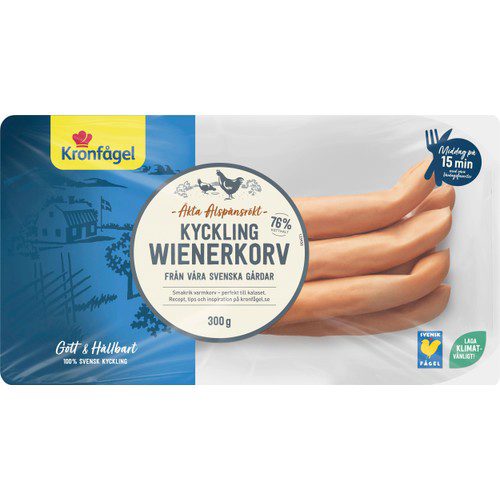 Wienerkorv Kyckling 300g Kronfågel