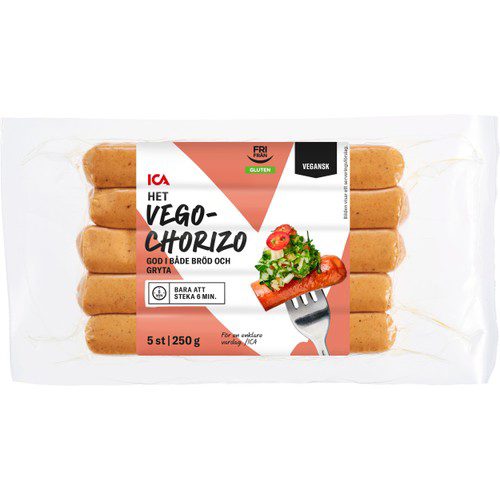 Vegkorv Chorizo 250g ICA