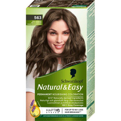 Hårfärg Natural & Easy Sval Ljusbrun 563 1-p Schwartzkopf