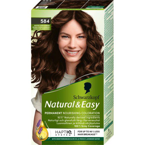 Hårfärg Natural & Easy Mocka Chokladbrun 584 1-p  Schwartzkopf