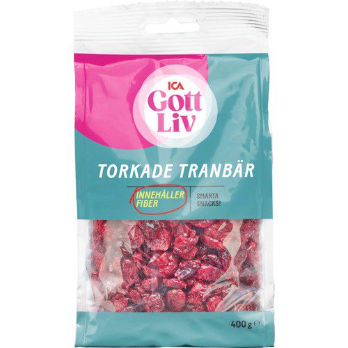 Torkade Tranbär 400g ICA Gott Liv