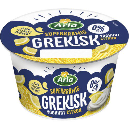 Yoghurt Grekisk citron 0,2% 200g Arla
