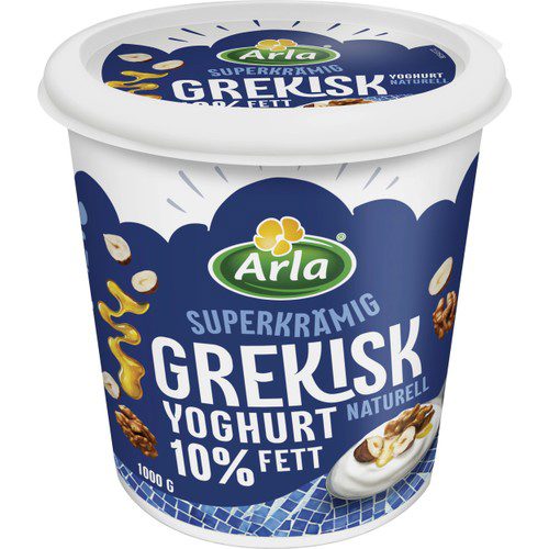 Yoghurt Grekisk Naturell 10% 1000g Arla