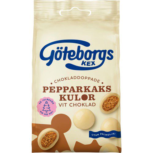 Pepparkakskulor Vit Choklad 120g Göteborgs