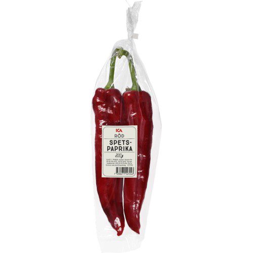 Röd spetsig paprika 200g Klass 1 ICA Selection
