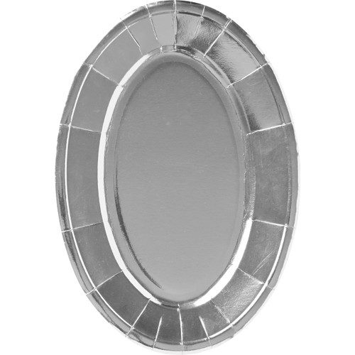 Engångsfat silver ovalt 3-p ICA