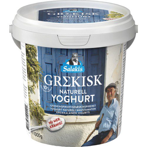 Yoghurt Grekisk 10% 1kg Salakis