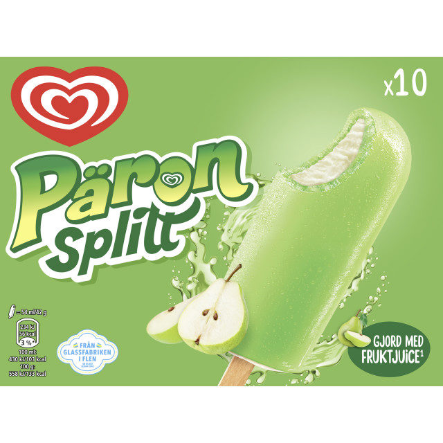 Päronsplitt 10-p 540ml  GB Glace