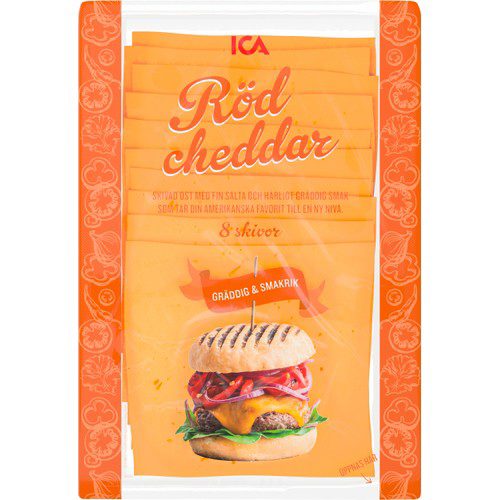 Röd Cheddar skivad 160g ICA