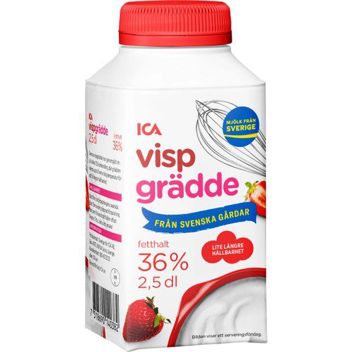 Vispgrädde 36% Längre hållbarhet 2,5dl ICA