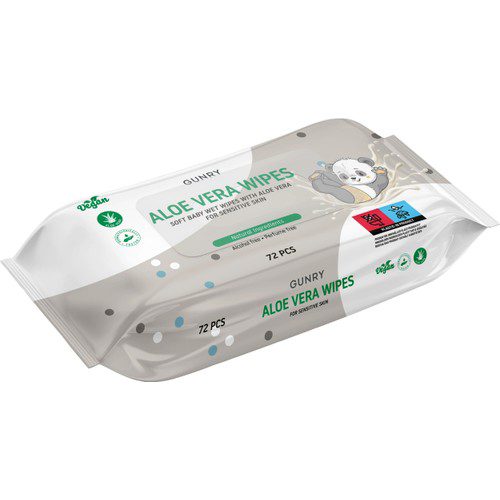 Tvättservetter Baby oparfymerade 72-p Gunry