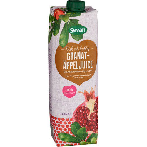 Granatäppeljuice 100% 1l Sevan