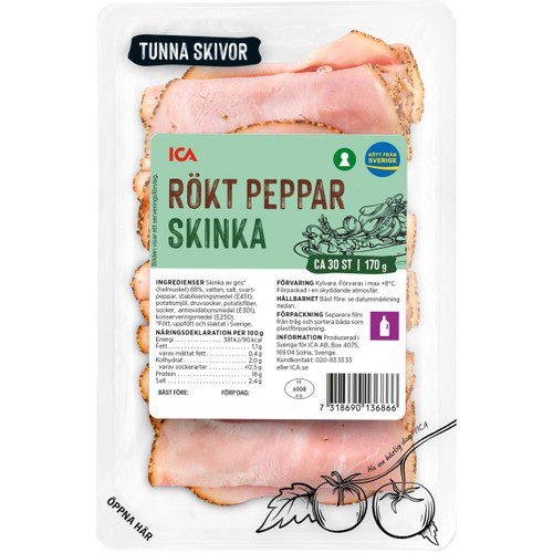 Pepparmantlad skinka 170g ICA