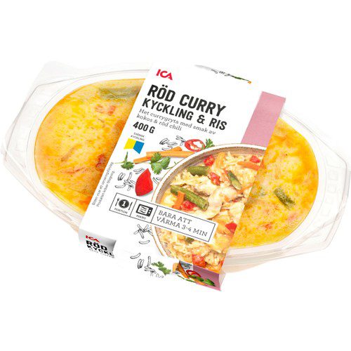 Röd curry med kyckling 400g ICA
