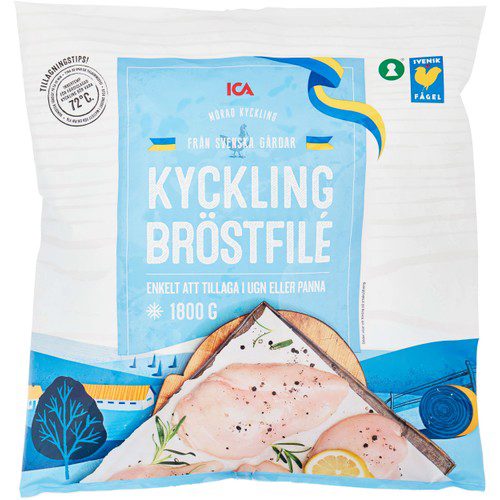 Kycklingbröstfilé mörad Fryst 1800g ICA