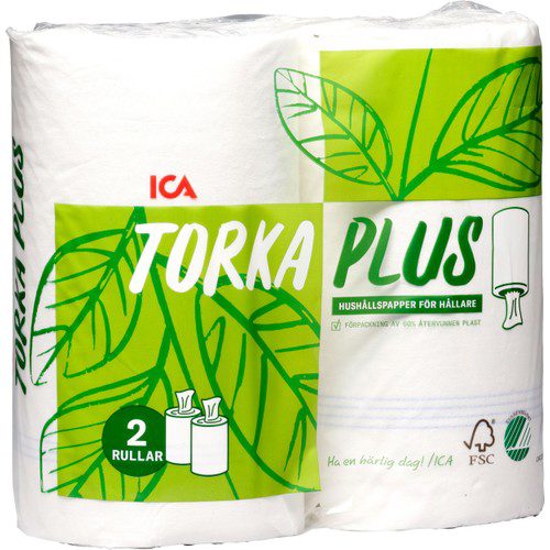 Hushållspapper Torka plus 2-p ICA