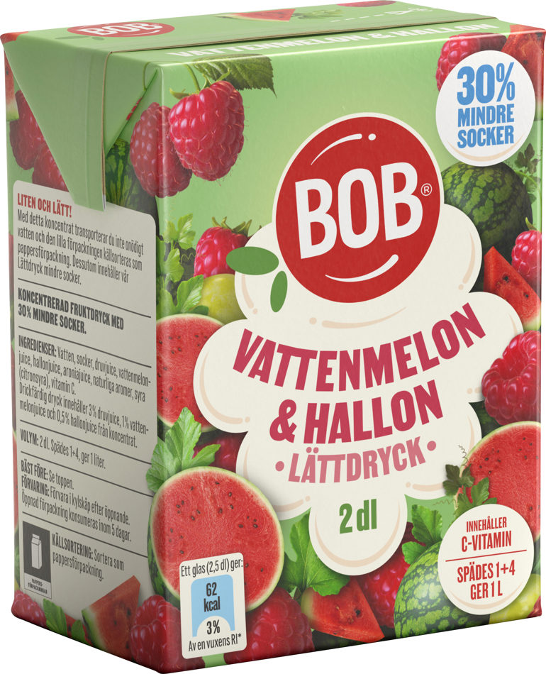 Lättdryck Vattenmelon & Hallon