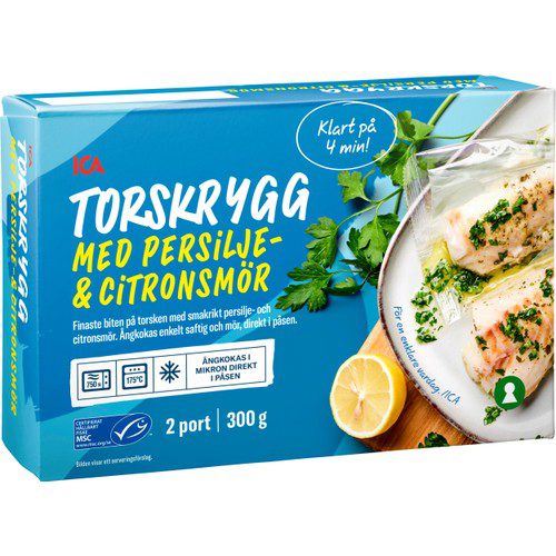 Torsk Persilje & citronsmör Fryst 2-p 300g ICA