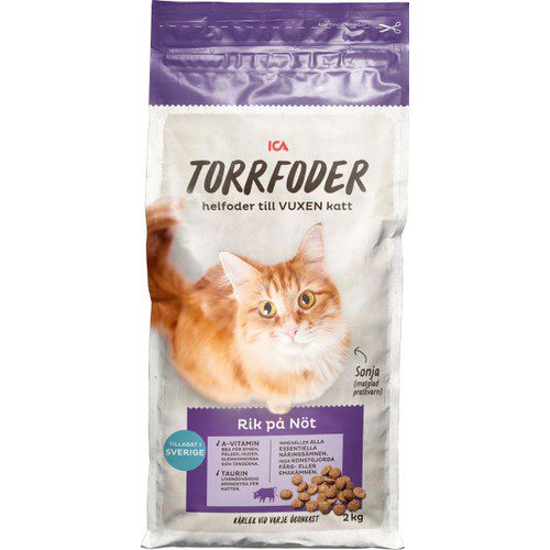 Torrfoder Katt Nöt 2000 g ICA