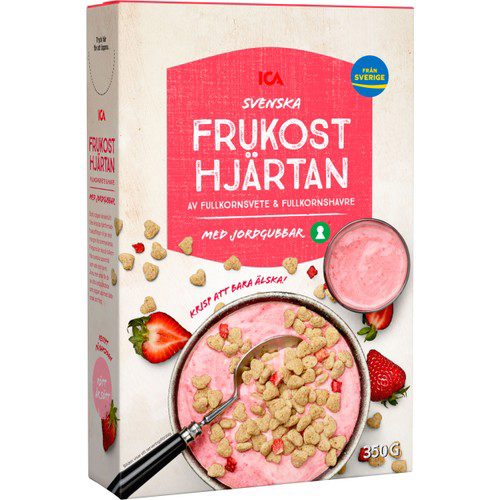 Frukosthjärtan med Jordgubbar 350g ICA