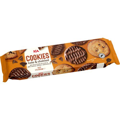 Fyllda cookies Kola & choklad 175g ICA