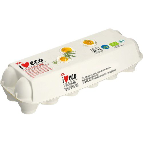 Ägg 12-p KRAV ICA I love eco