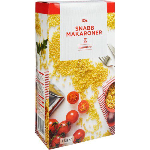 Snabbmakaroner 1kg ICA